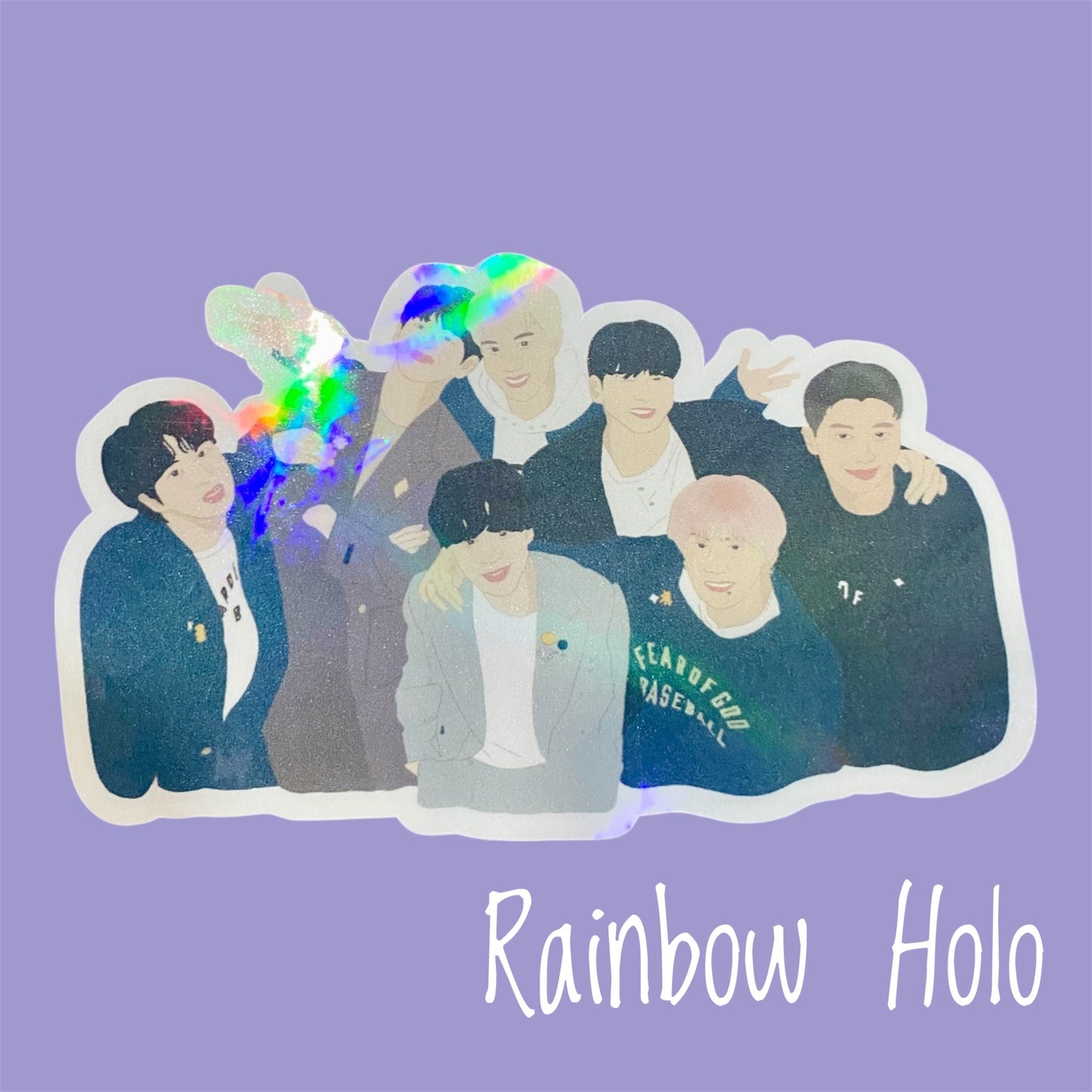 PTD Era OT7 Group Diecut Sticker