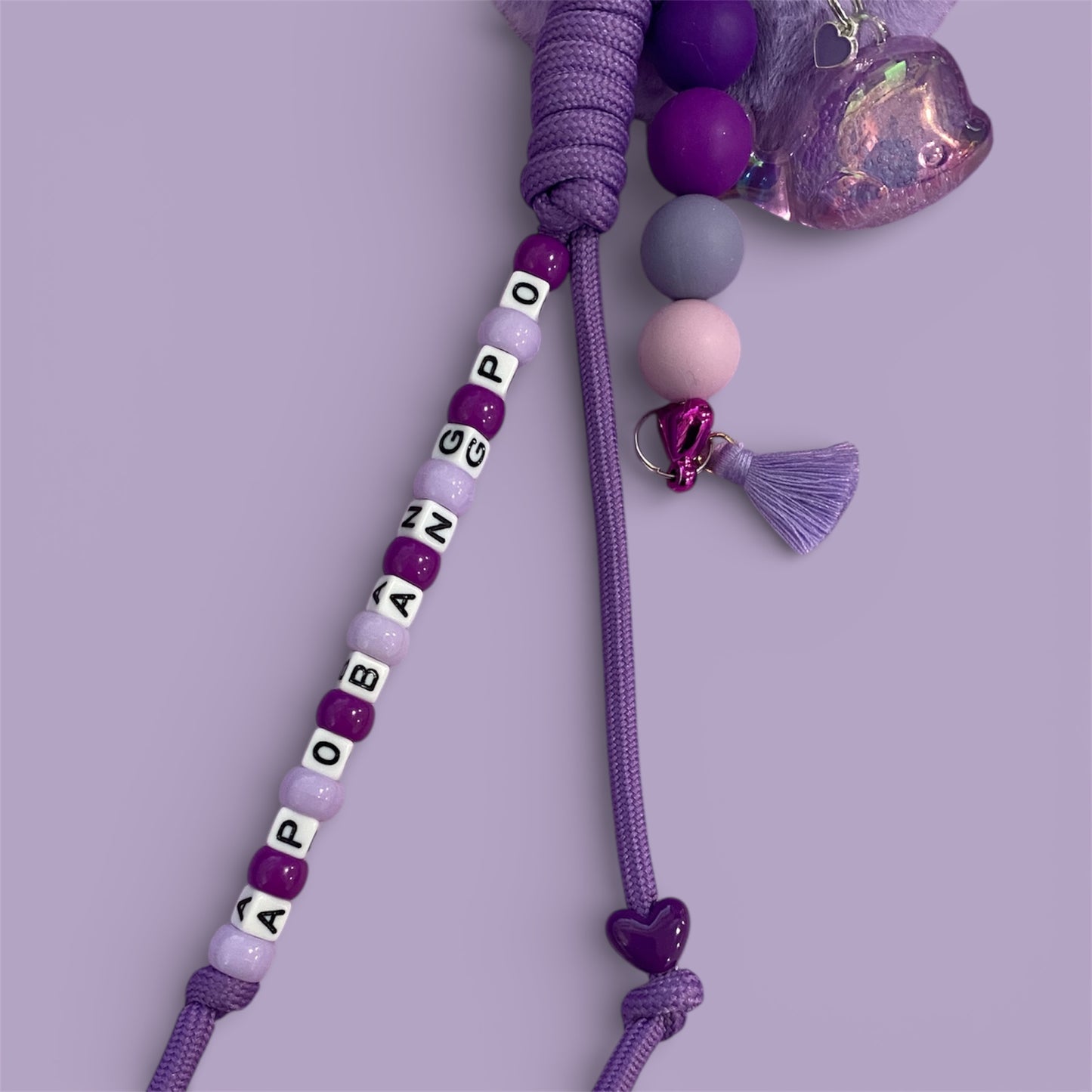 Bora Fuzzy Bora Heart Bag Charm: OT7 Inspired Purse Accessory