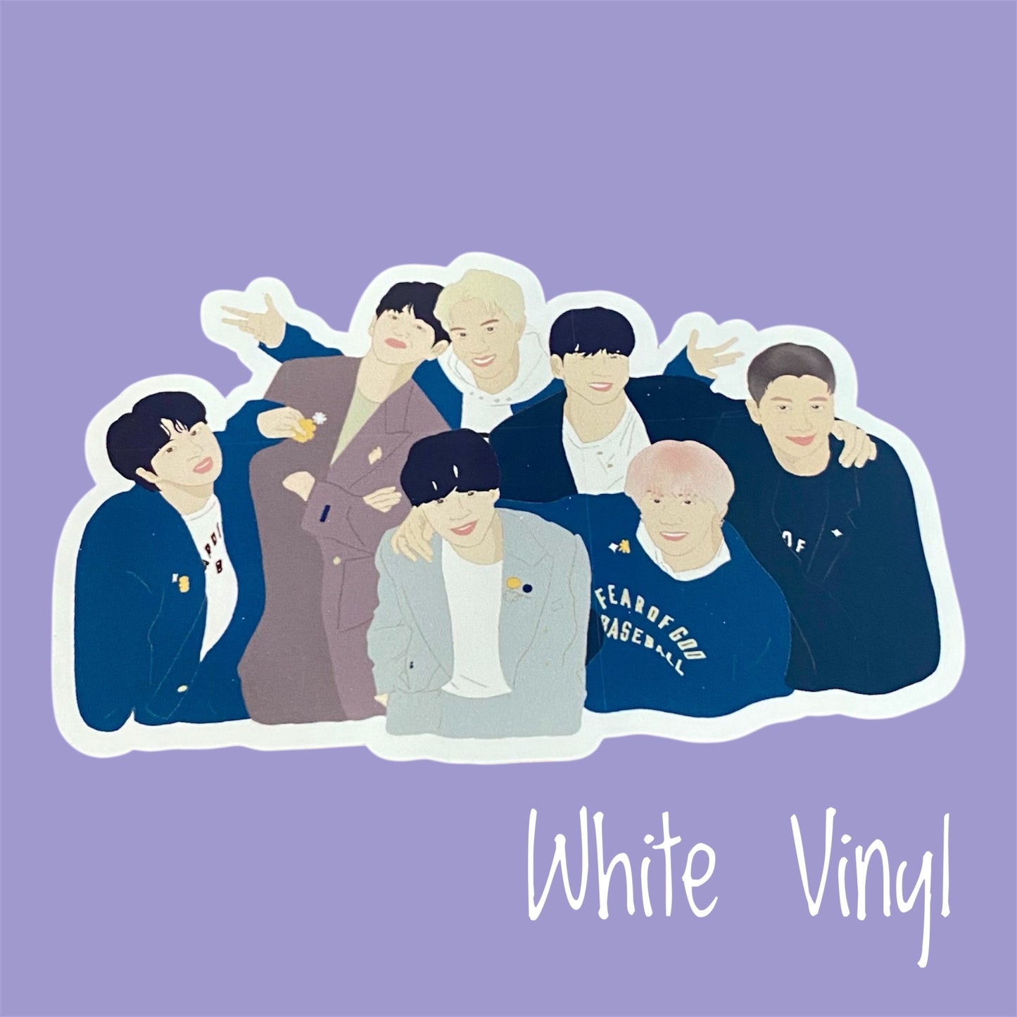 PTD Era OT7 Group Diecut Sticker