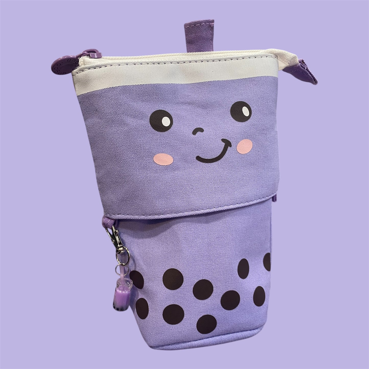 Borahae Boba Tea Pencil Pouch with Matching Charm