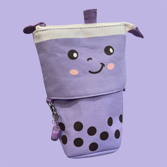 Borahae Boba Tea Pencil Pouch with Matching Charm