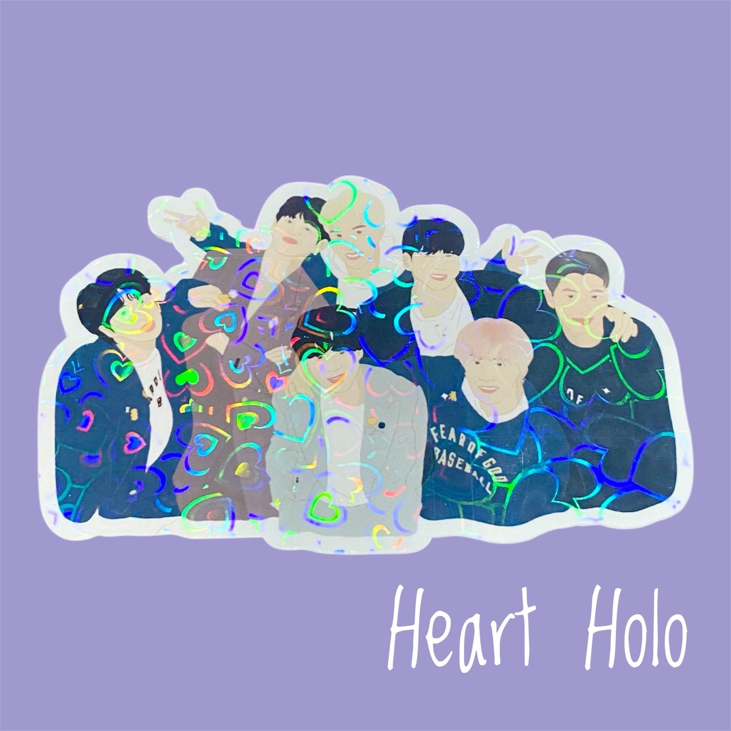 PTD Era OT7 Group Diecut Sticker