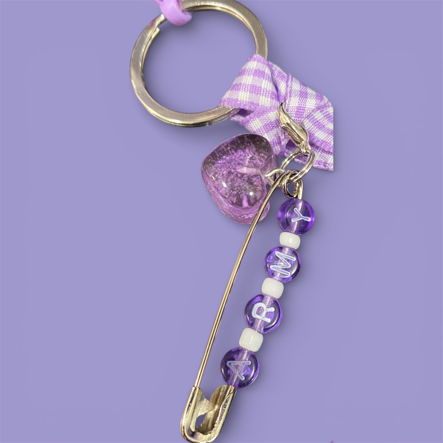 Purple Whale Felt Bag Charm/Ornament