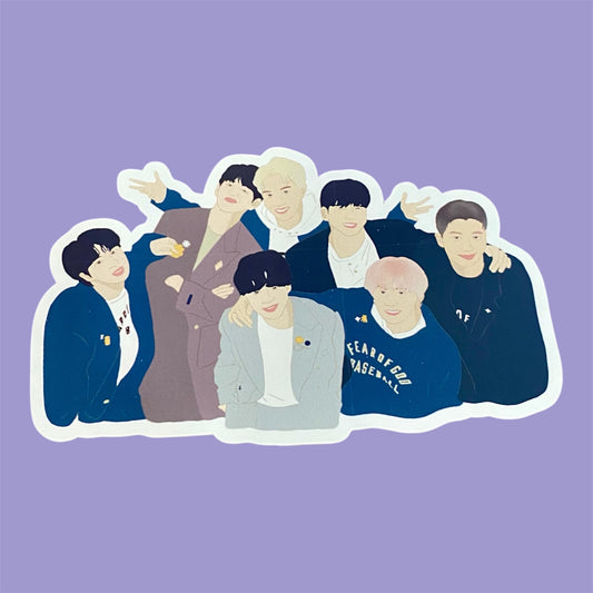 PTD Era OT7 Group Diecut Sticker